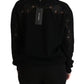 Dolce & Gabbana Elegant Cashmere Crewneck Sweater with Lace Detail