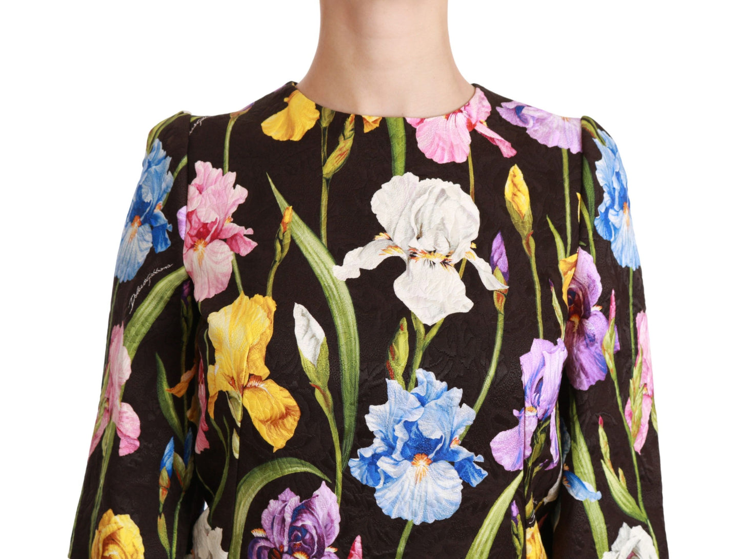 Dolce & Gabbana Floral Brocade Shift Mini Dress