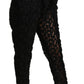 Dolce & Gabbana Chic Tapered High Waist Lace Pants