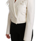 Dolce & Gabbana Elegant White Double Breasted Blazer Jacket