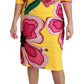 Dolce & Gabbana Sunshine Bloom Sheath Knee-Length Dress