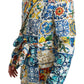 Dolce & Gabbana Multicolor Majolica Robe Jacket Coat