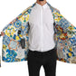 Dolce & Gabbana Multicolor Majolica Robe Jacket Coat