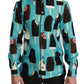 Dolce & Gabbana Exclusive Silk Blend Ice-Cream Print Shirt