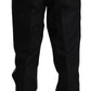 Dolce & Gabbana Elegant Black Silk-Blend 3 Piece Suit