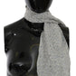 Ermanno Scervino Cotton Beige Blue Fantasy Print Scarf