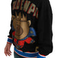 Dolce & Gabbana Elegant Hooded Pullover With Regal Motif