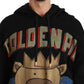 Dolce & Gabbana Elegant Hooded Pullover With Regal Motif