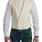 Dolce & Gabbana Elegant Cream Wool Dress Vest