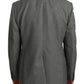 Dolce & Gabbana Elegant Gray Fantasy Pattern Slim Fit Blazer