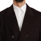 Dolce & Gabbana Elegant Bordeaux Taormina Cashmere Blazer