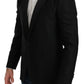 Dolce & Gabbana Elegant Black Polka Dotted Wool Blend Blazer