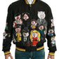 Dolce & Gabbana Multicolor Motive Bomber Style Jacket