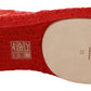 Dolce & Gabbana Red Viscose Espadrilles Flat Shoes