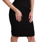 Dolce & Gabbana Sleek Black Bodycon Sleeveless Dress