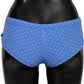 Ermanno Scervino Chic Blue Dotted Designer Bikini Set