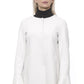 19V69 Italia Elegant White Neoprene Woman Coat