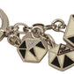 GF Ferre Exquisite Beige Black Metal Keychain