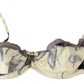 Ermanno Scervino Beige Lace Balconcino Silk Bra