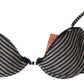 Ermanno Scervino Blue Stripes Lace Reggiseno Bra