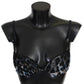 Roberto Cavalli Elegant Black Lace Reggiseno Bra