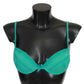 Ermanno Scervino Luxurious Green Cotton Push Up Bra