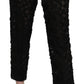 Dolce & Gabbana Elegant Straight Cropped Lace Trousers