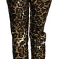 Dolce & Gabbana Elegant High Waist Skinny Sequined Pants