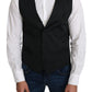 Dolce & Gabbana Elegant Silk Formal Gray Vest