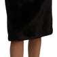 Dolce & Gabbana Elegant Black Pencil Knee Length Skirt