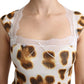 Roberto Cavalli Chic Leopard Lingerie Blouse Top