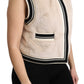 Dolce & Gabbana Elegant Sleeveless Faux Fur Vest