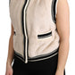 Dolce & Gabbana Elegant Sleeveless Faux Fur Vest