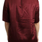 Dolce & Gabbana Elegant Silk Bordeaux Blouse