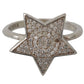 Nialaya Chic Silver CZ Crystal Women's Statement Ring