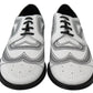 Dolce & Gabbana Elegant White Leather Derby Shoes