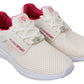 Philipp Plein Chic White Becky Sneakers with Pink Accents