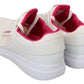 Philipp Plein Chic White Becky Sneakers with Pink Accents