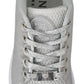 Philipp Plein Sleek Silver Sneakers for Trendsetters