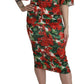 Dolce & Gabbana Enchanting Floral Midi Sheath Dress