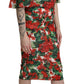 Dolce & Gabbana Enchanting Floral Midi Sheath Dress