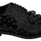 Dolce & Gabbana Elegant Black Dress Shoes with Crystals