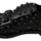 Dolce & Gabbana Elegant Black Dress Shoes with Crystals