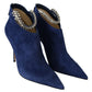 Jimmy Choo Pop Blue Crystal-Strap Heeled Boots