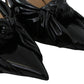 Jimmy Choo Elegant Black Leather Pointed Toe Pumps