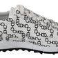 Jimmy Choo Elegant Monochrome Leather Sneakers