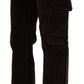 Ermanno Scervino Chic High Waist Cargo Pants in Sophisticated Brown