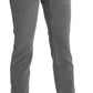 Ermanno Scervino Chic Gray Mid Waist Cropped Trousers