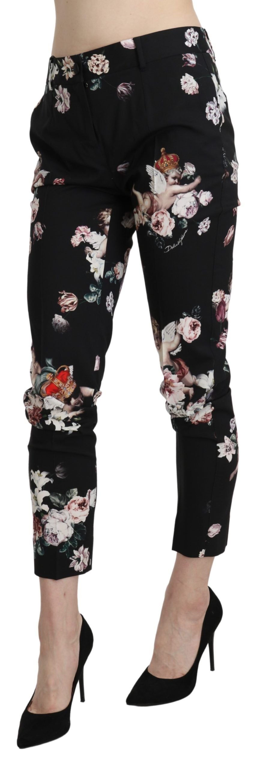 Dolce & Gabbana Elegant High Waist Cropped Trousers