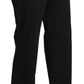 BENCIVENGA Elegant High Waist Straight Black Pants